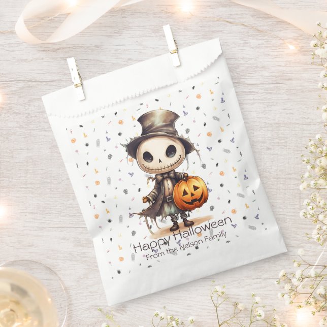 Sachets En Papier Ghoul en haut de chapeau mignon Arrière - plan Hal (Coupé)
