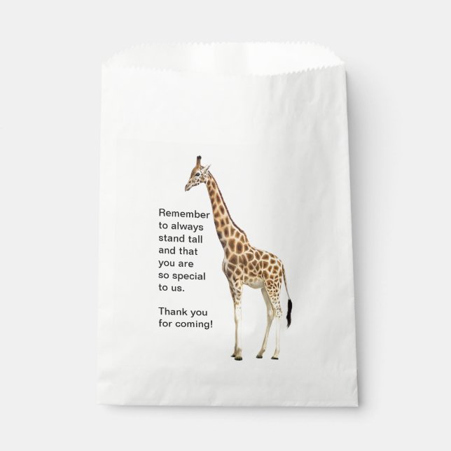 Sachets En Papier Giraffe (Devant)