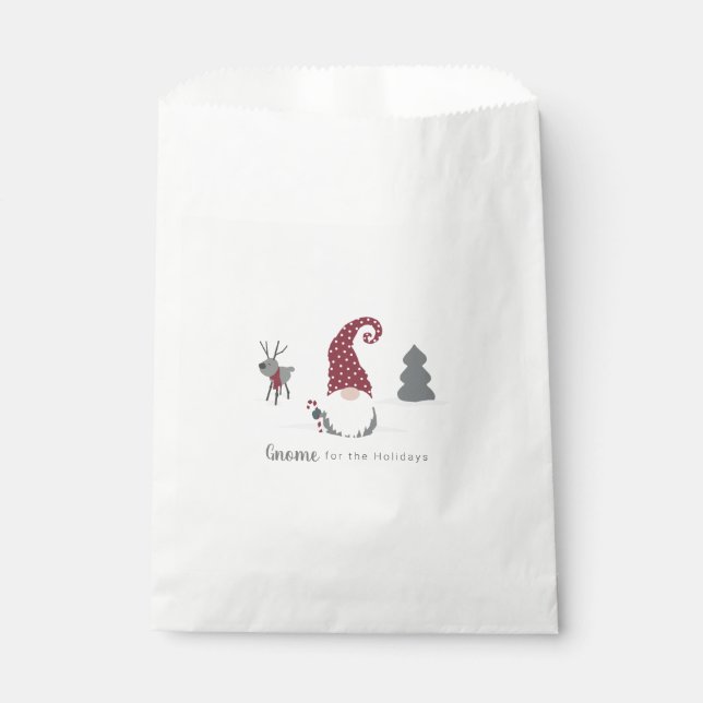 Sachets En Papier Gnome et Reindeer Scandinavian Tomte design (Devant)
