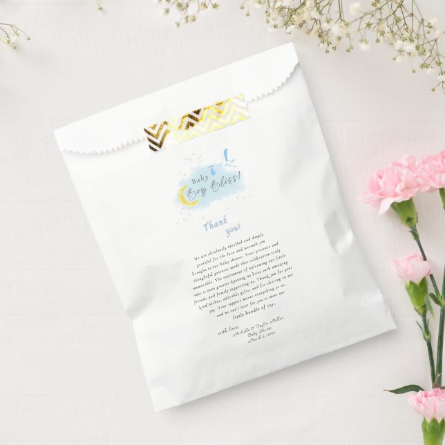 Sachets En Papier Gold Starlit Baby Boy Bliss Stores Livraison spéci (Scellé)