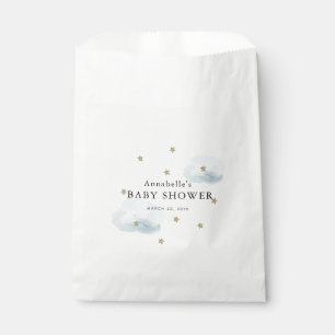 Sachets En Papier Gold Stars & Fluffy Clouds Baby shower Favoriser l