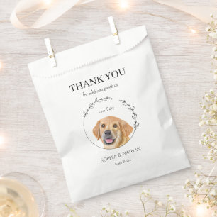Sachets En Papier Golden Retriever Mariage de chiot Merci Favoriser