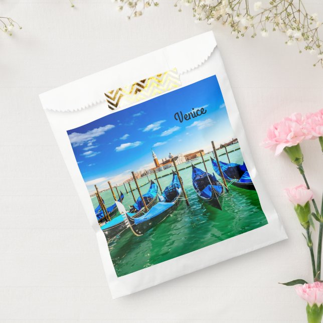 Sachets En Papier Gondolas au Grand Canal à Venise (Scellé)