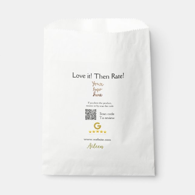 Sachets En Papier Google évaluez notre avis commande achat entrepris (Devant)