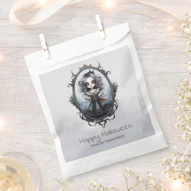 Sachets En Papier Gothique fille dans le miroir victorien heureux Ha (Coupé)