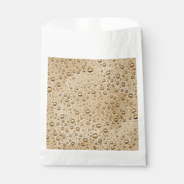 Sachets En Papier gouttelettes d'eau d'or (Devant)