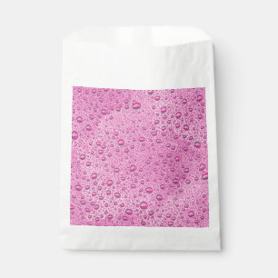 Sachets En Papier gouttelettes d'eau roses chaudes