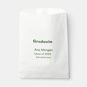 Sachets En Papier Graduate ajouter nom classe de nom de l'école de 2