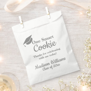Sachets En Papier Graduation One Smart Cookie to go Treat Grey