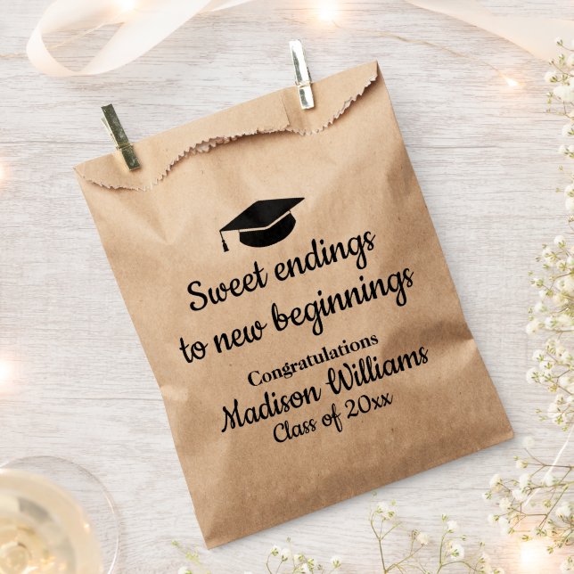 Sachets En Papier Graduation Party Sweet Terminer Treat Bags Favoris (Coupé)