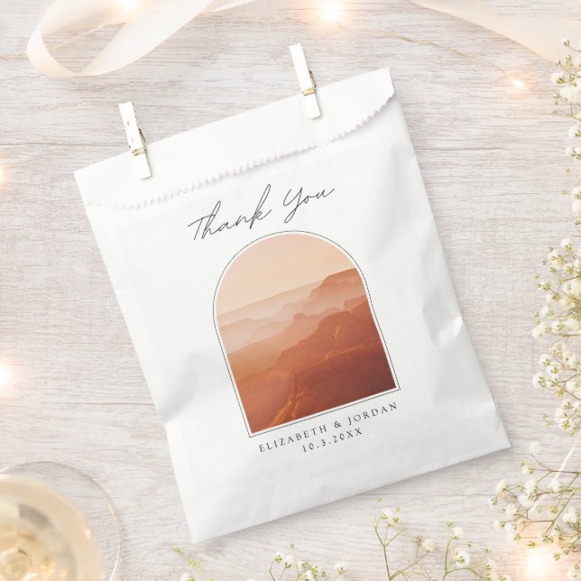 Sachets En Papier Grand Canyon Mariage Merci photo Favoriser sac (Coupé)