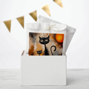 Sachets En Papier Grand Chat Petit Chat Halloween