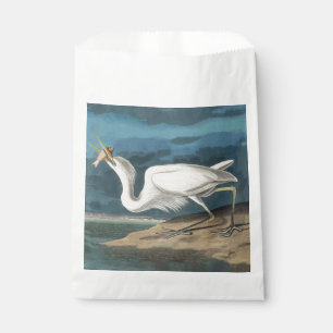 Sachets En Papier Grande Peinture de la faune d'Audubon Heron blanc