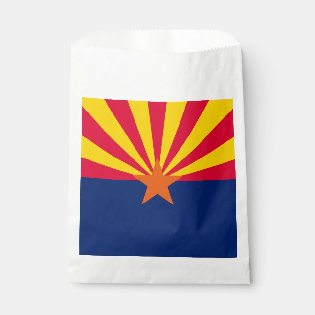 Sachets En Papier Graphique Drapeau dynamique de l'état de l'Arizona (Devant)