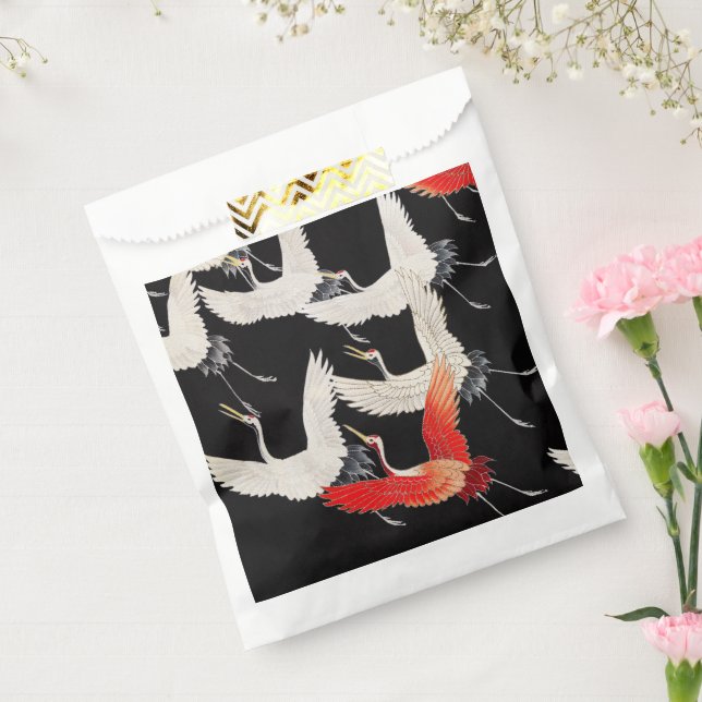 Sachets En Papier Grues volantes : Japonais Bird Kimono Art (Scellé)