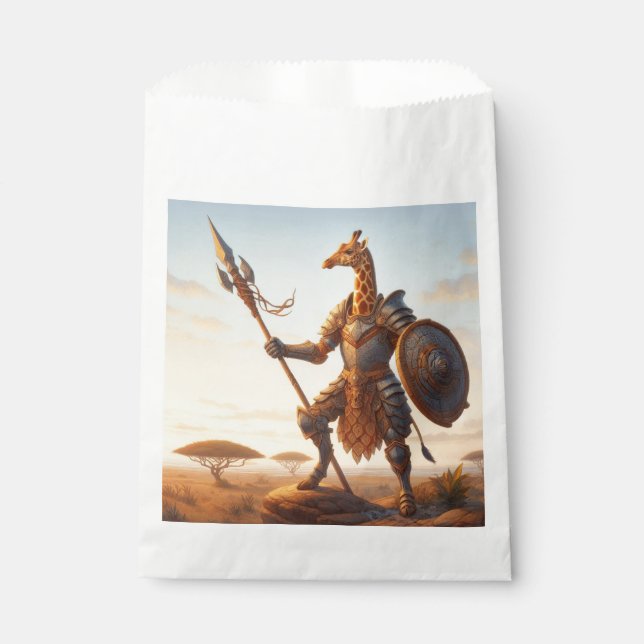 Sachets En Papier guerrier girafe (Devant)
