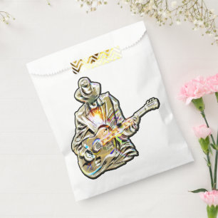 Sachets En Papier Guitar Blues Mann - Sentez-le