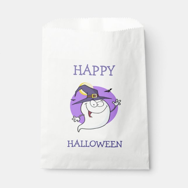 Sachets En Papier Halloween Blanc Favoriser Sacs/Fantôme (Devant)