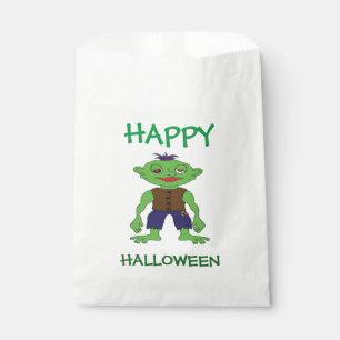 Sachets En Papier Halloween Blanc Favoriser Sacs/Monster