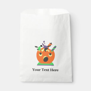 Sachets En Papier Halloween Candy Citrouille Treat Bags