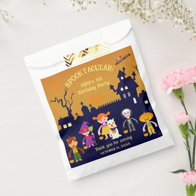 Sachets En Papier Halloween Costume fille fête d'anniversaire (Scellé)