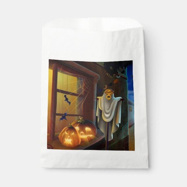 Sachets En Papier Halloween effrayant (Devant)
