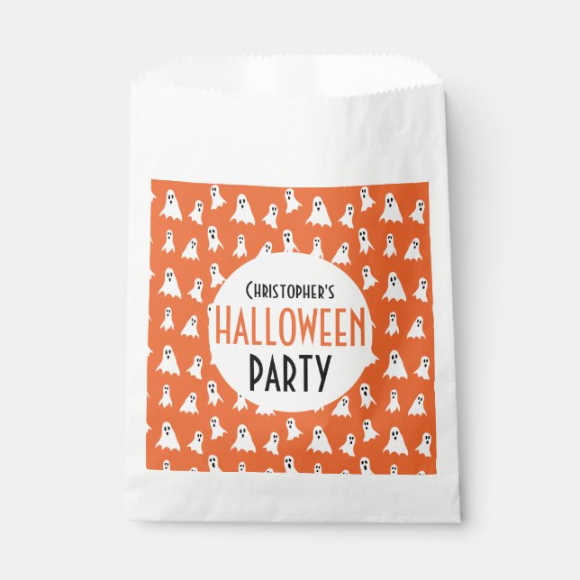 Sachets En Papier Halloween Enfants Fête Motif Personnalisée (Devant)