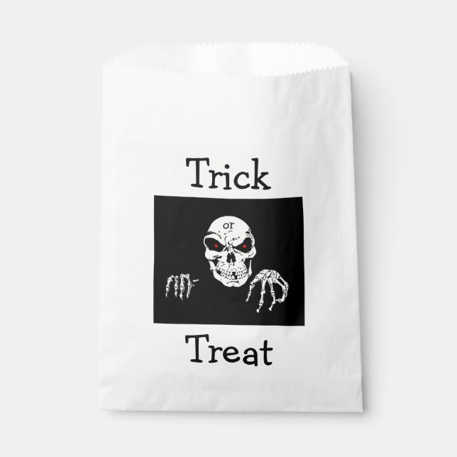 Sachets En Papier Halloween Favoriser Sacs/Squelette (Devant)