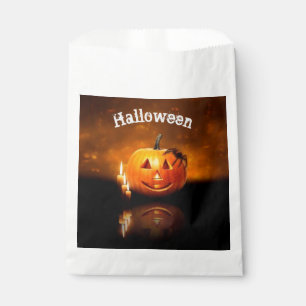 Sachets En Papier Halloween Jack-o-lanterne avec araignée
