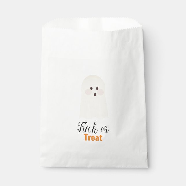 Sachets En Papier Halloween Mignon Fantôme Vintage (Devant)