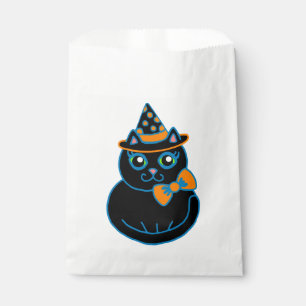 Sachets En Papier Halloween Party Chat noir Favoriser sac de traitem