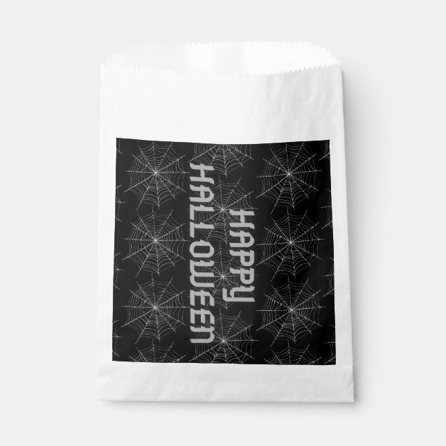 Sachets En Papier Halloween Spiderweb (Devant)