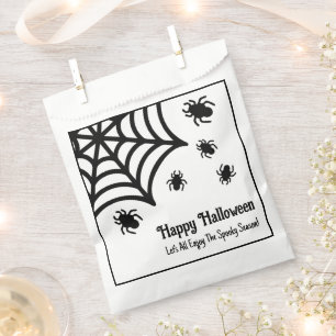 Sachets En Papier Halloween Spiderweb personnalisé