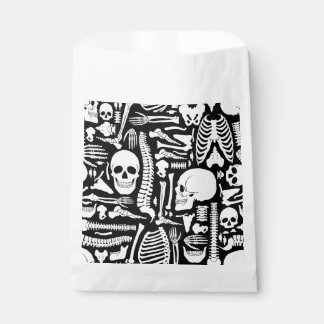 Sachets En Papier halloween squelette anatomique os motif