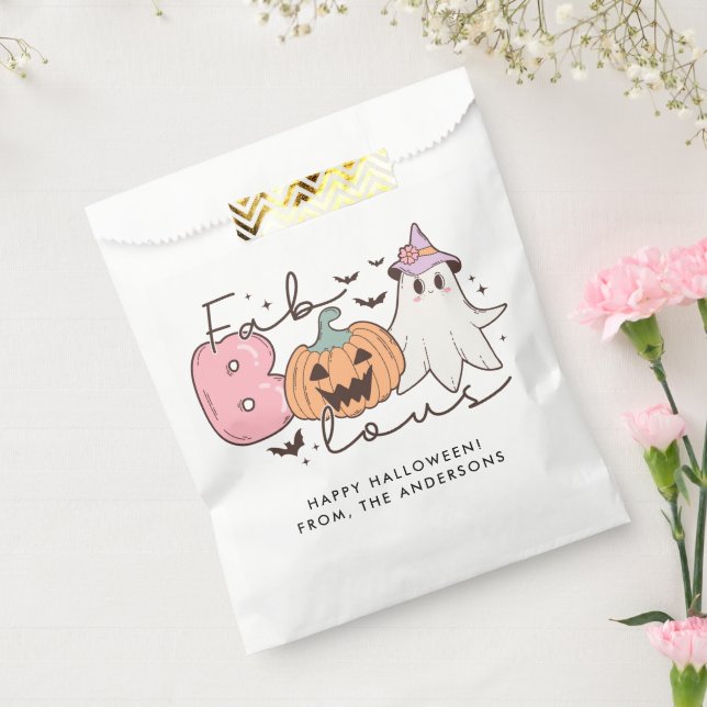 Sachets En Papier Halloween Super rétro-fab-boo-lous (Scellé)