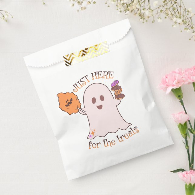 Sachets En Papier Halloween Traite Ghost et Sweets Party (Scellé)