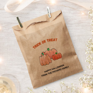 Sachets En Papier Halloween Trick ou Treat   Candy Design Moderne