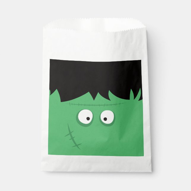 Sachets En Papier Halloween Trick ou Treat Cute Frankenstein Monster (Devant)