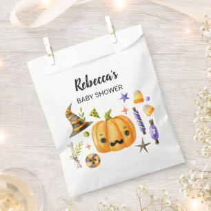 Sachets En Papier Halloween Un Petit Baby shower Citrouille Boo