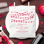 Sachets En Papier Hanging String Love Hearts Bridal Shower<br><div class="desc">Celebrate in style with these elegant and very trendy bridal shower favor bags. This design is easy to personalize with your special event wording and your guests will be thrilled when they receive these fabulous favor bags. Matching items can be found in the collection.</div>