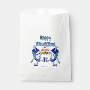 Sachets En Papier Hanoukka Dancing Dreidels et Jelly Doughnut