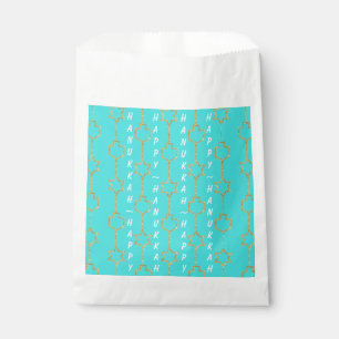Sachets En Papier Hanoukka Favoriser le sac, "Golden Hanoukka Charms