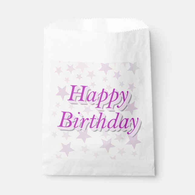 Sachets En Papier Happy Birthday!! (Devant)