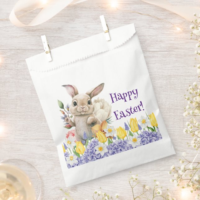 Sachets En Papier Happy Easter  (Coupé)