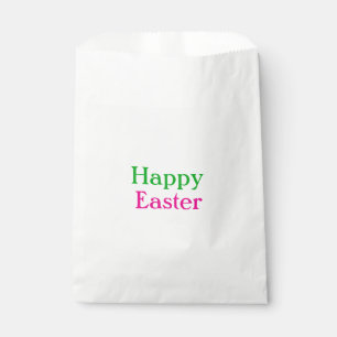 Sachets En Papier Happy easter boho vert rose enfants ajouter nom ti