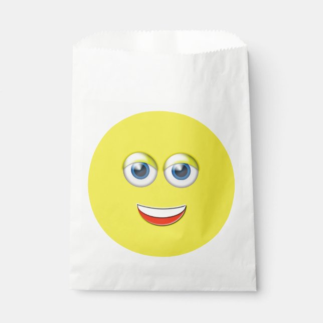 Sachets En Papier Happy Face Emoji (Devant)