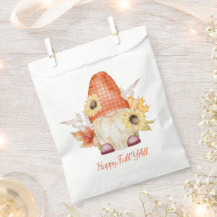 Sachets En Papier Happy Fall Y'All Gnome