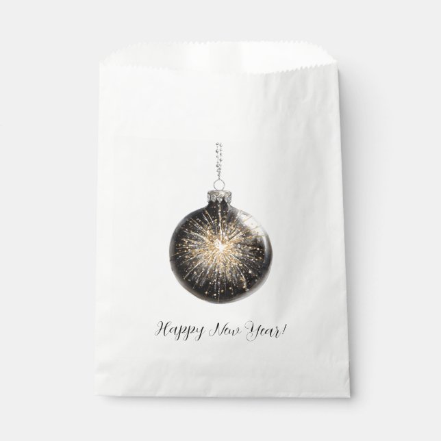 Sachets En Papier Happy New Year Fireworks Ball (Devant)