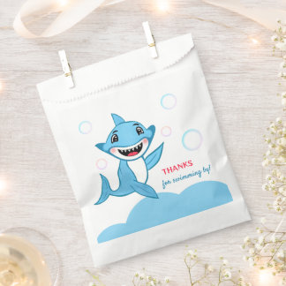 Sachets En Papier Happy Shark Family Thank You