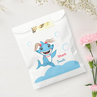 Sachets En Papier Happy Shark Family Thank You